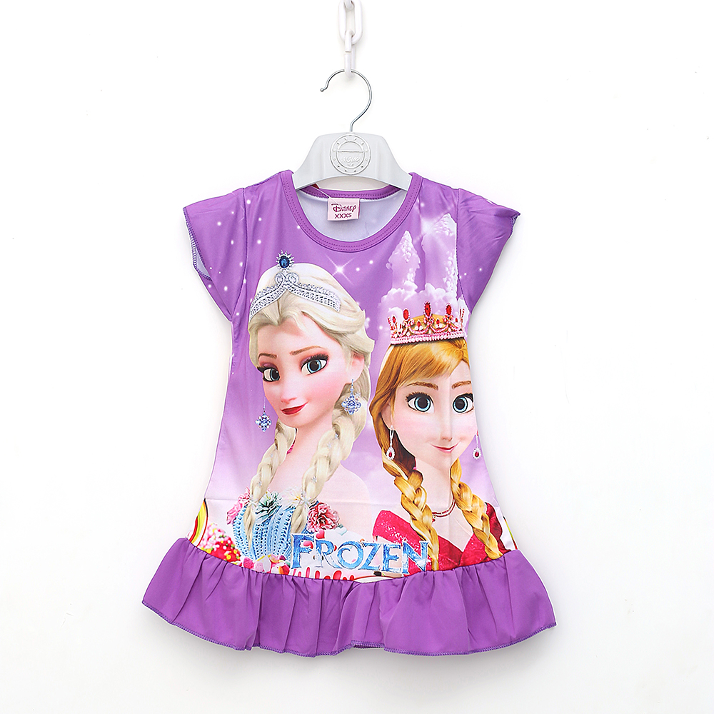 Disney Frozen 3D Digital Printed T-Shirt for Girls – Anna & Elsa